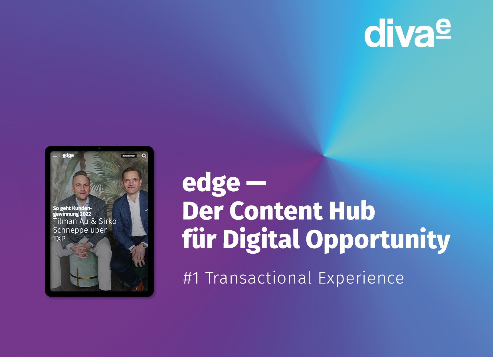 Over the “edge”: diva-e launches e-magazine on current digital trends